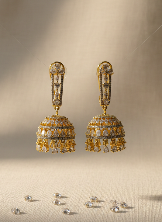 Juni Golden Jhumka