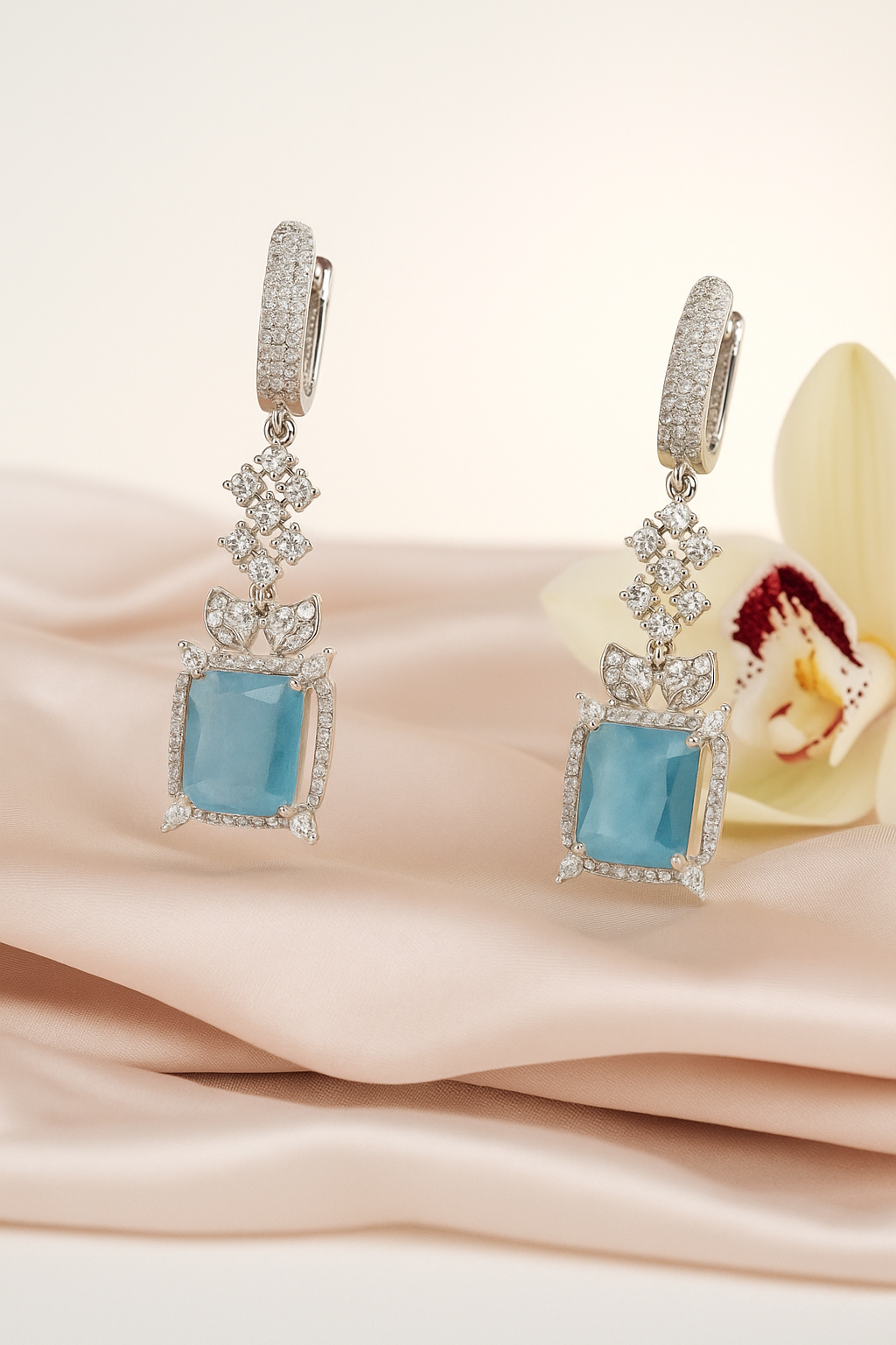 Divya Sky Blue Dangle