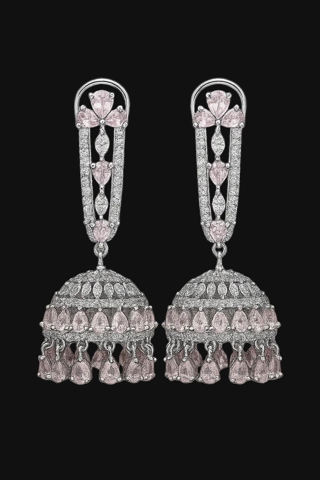 Juni Silver Jhumka