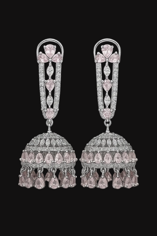 Juni Silver Jhumka