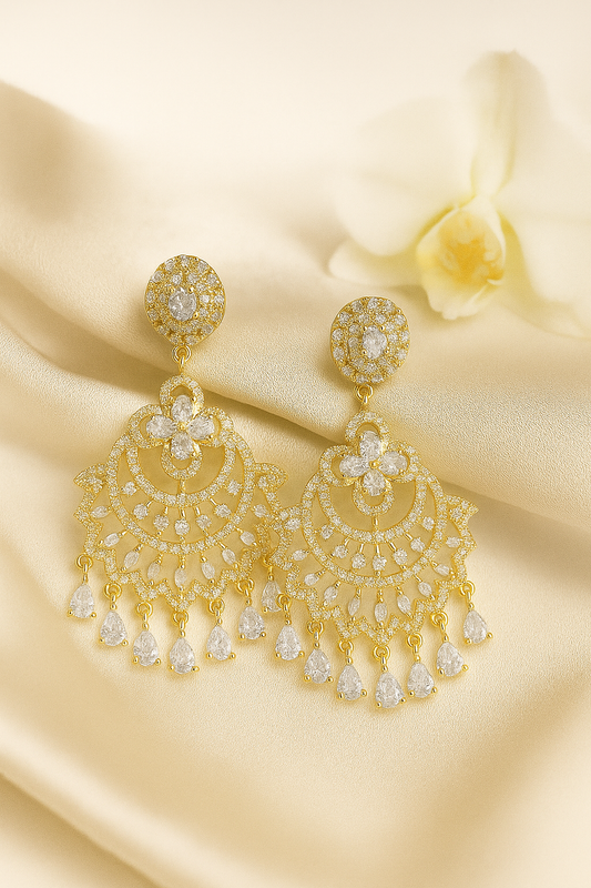 Chandni White Chandbali