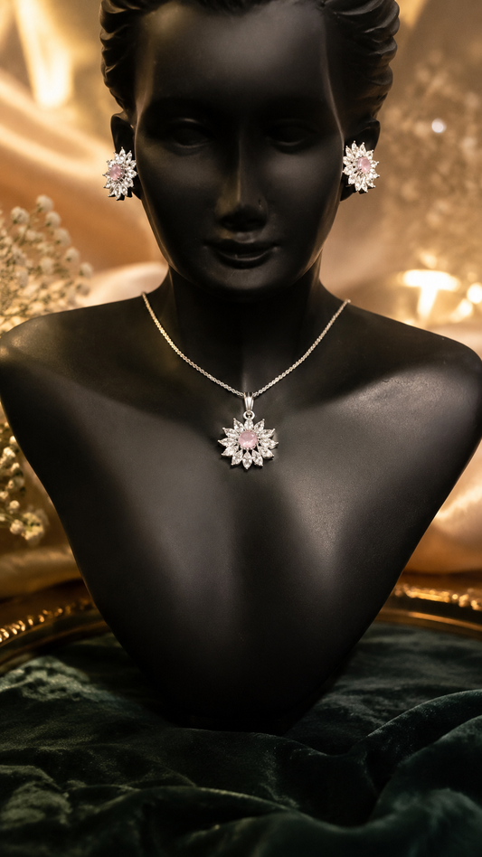 Mira Pink Pendent Set