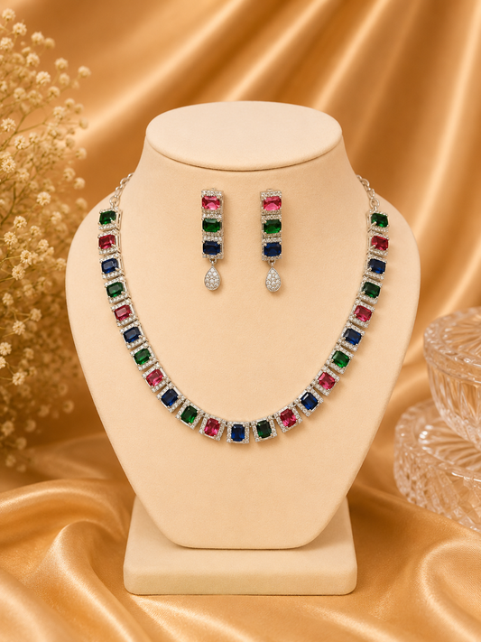 Rajsi Multi Color Necklace Set