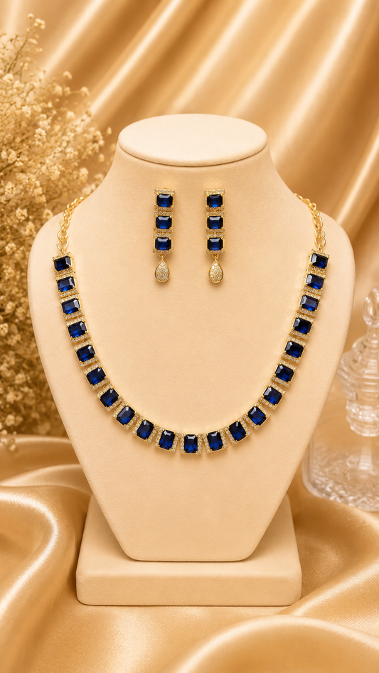 Rajsi Blue Necklace Set