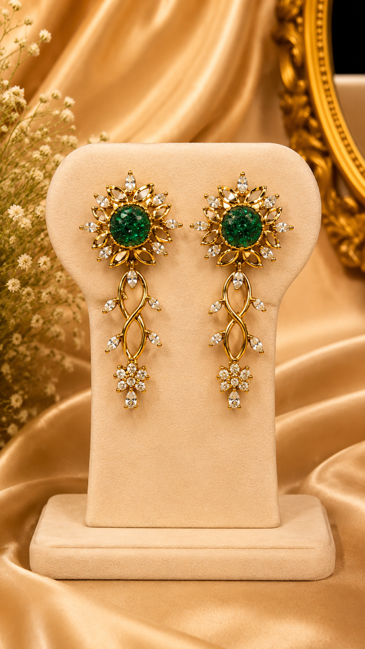 Royal Green Sara Swarovski Dangler
