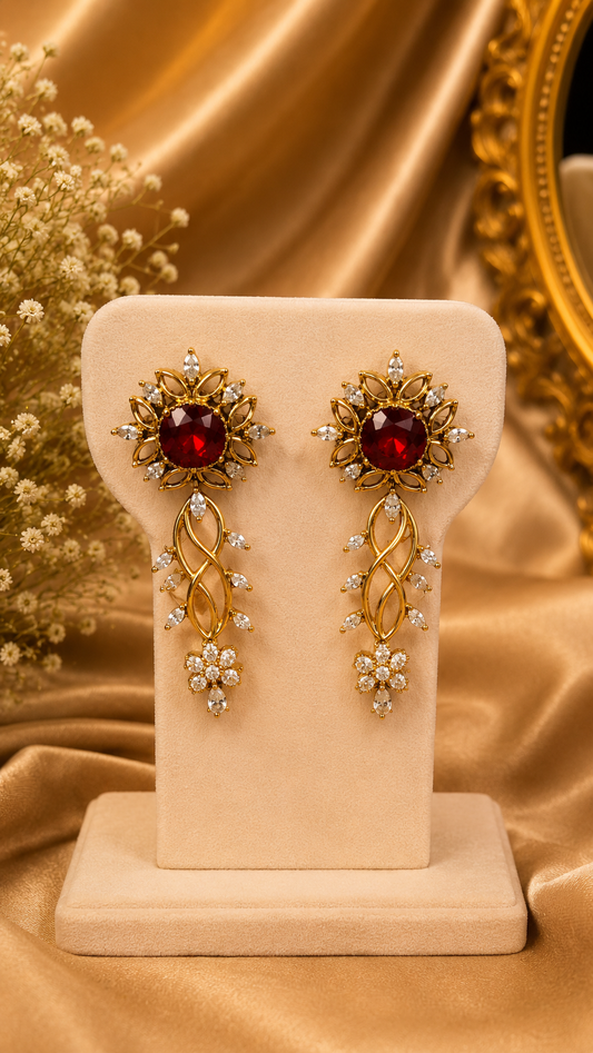 Red Sara Swarovski Dangler