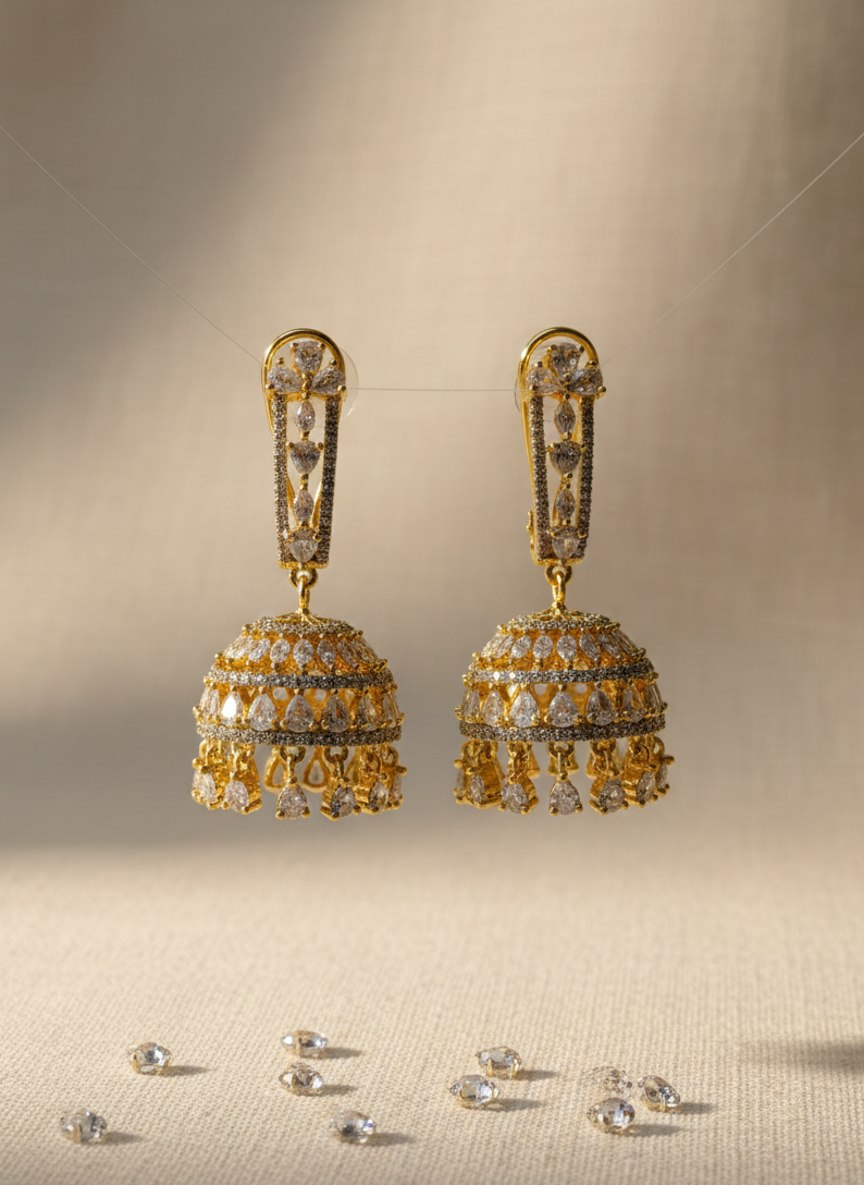 Juni Golden Jhumka