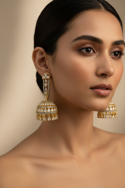 Juni Golden Jhumka