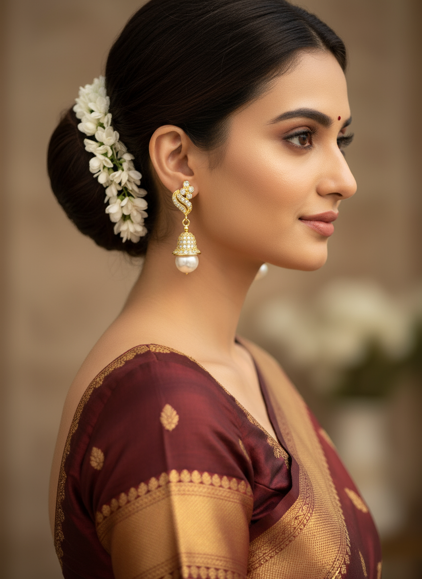 Pearl Tupa Jhumka
