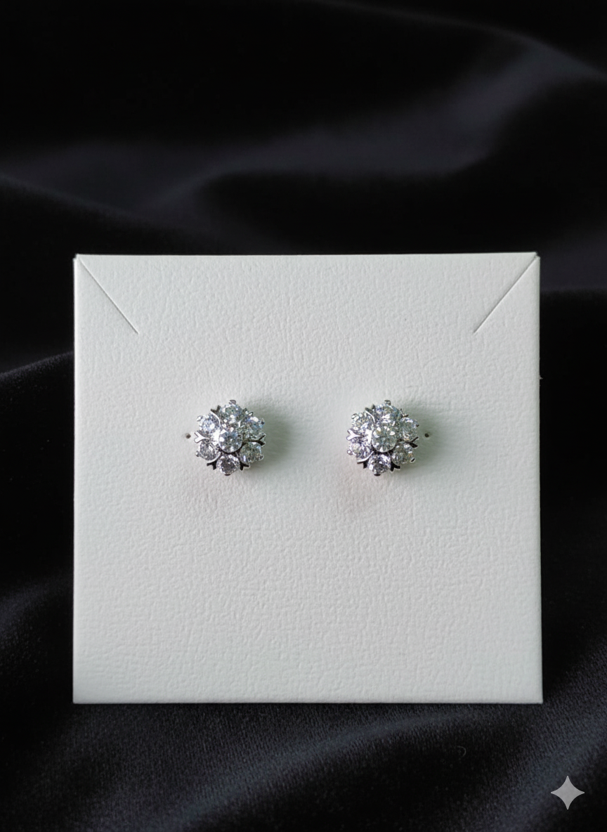 Silver Daisy Stud