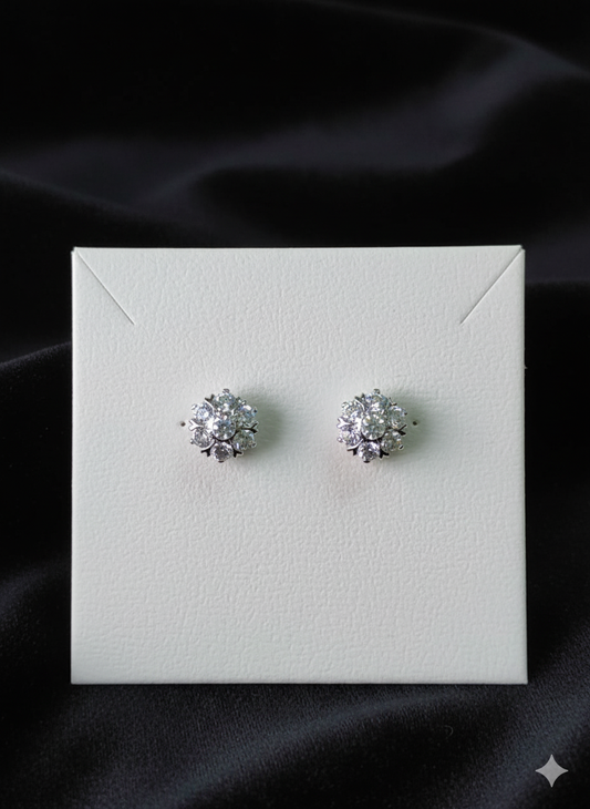 Silver Daisy Stud