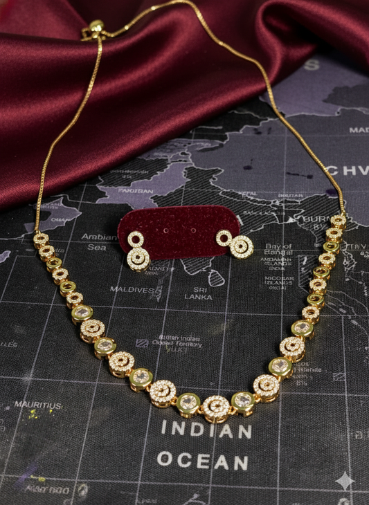 Sheen II Golden Necklace Set