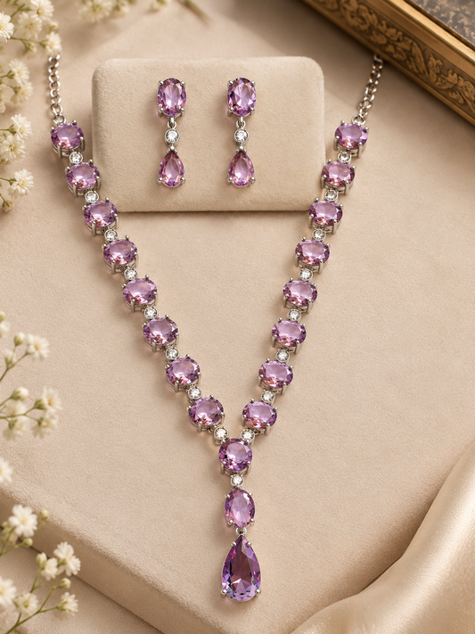 Lavender Necklace Set
