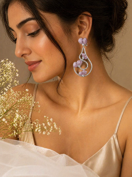 Pink Heart Halo Dangler
